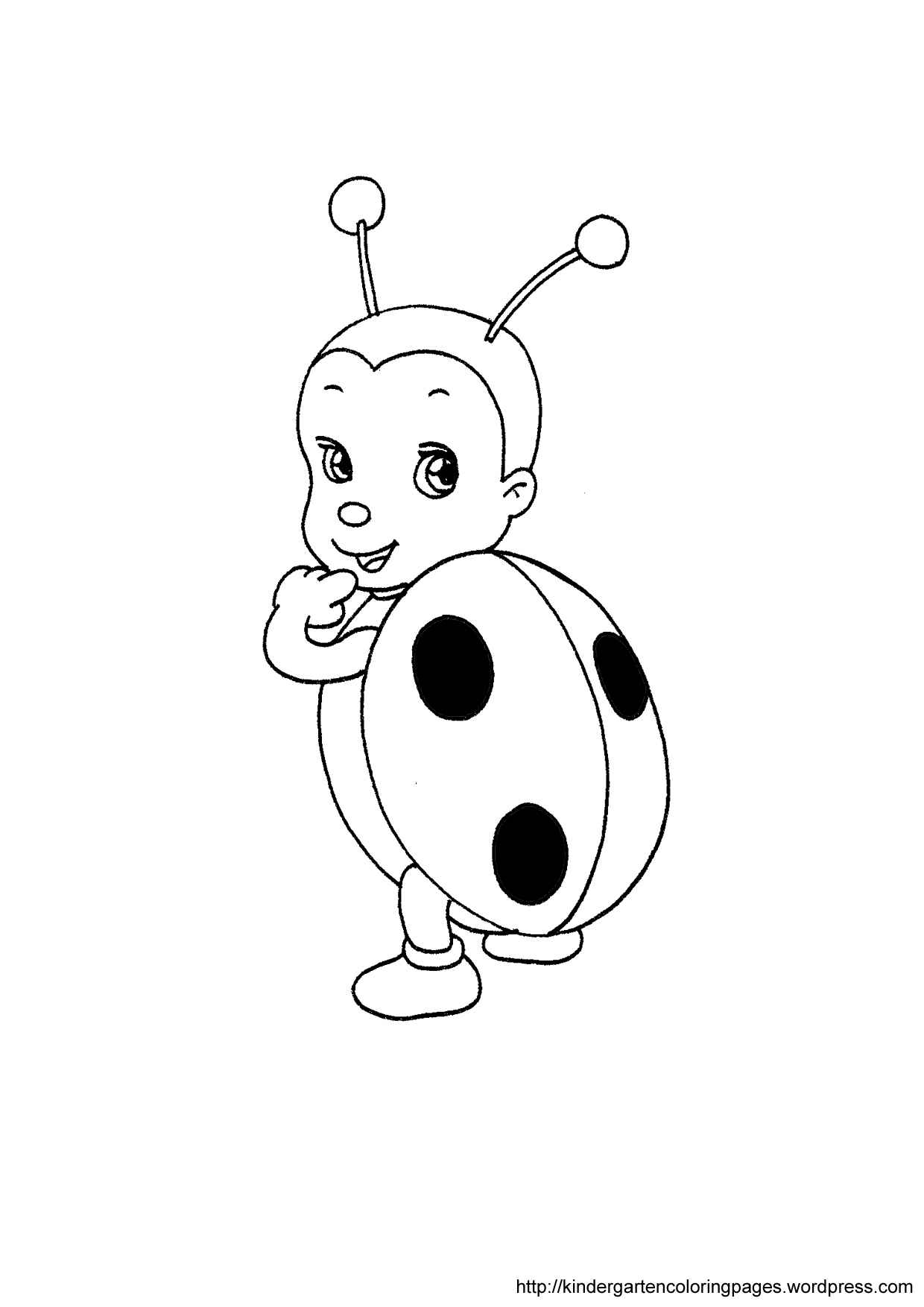 ladybug coloring pages for preschoolers