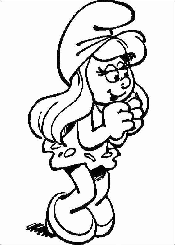 halloween smurfs coloring pages
