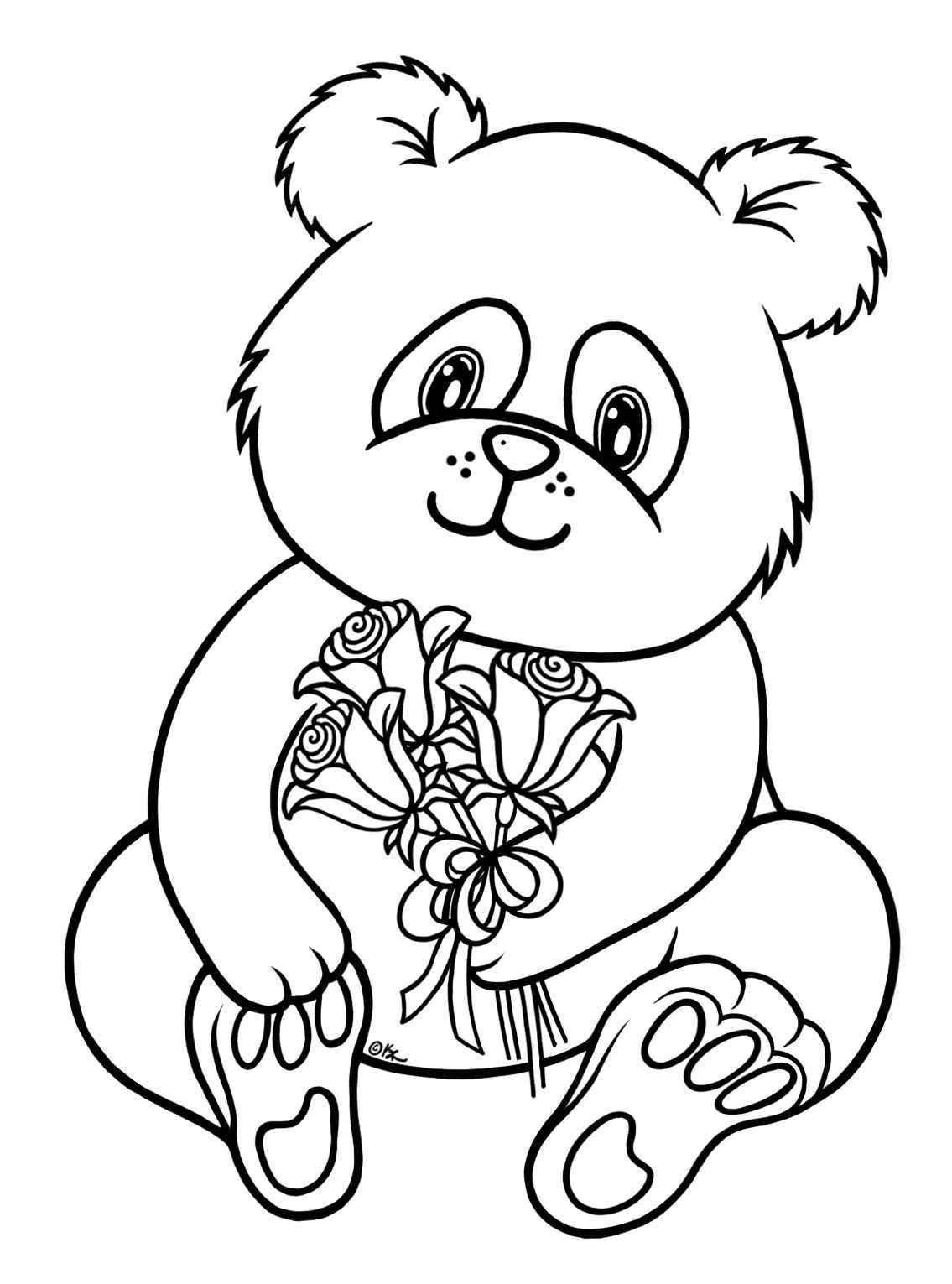 baby panda bear coloring pages
