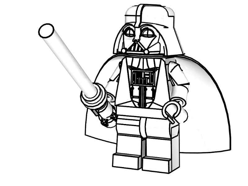 lego darth vader coloring pages free
