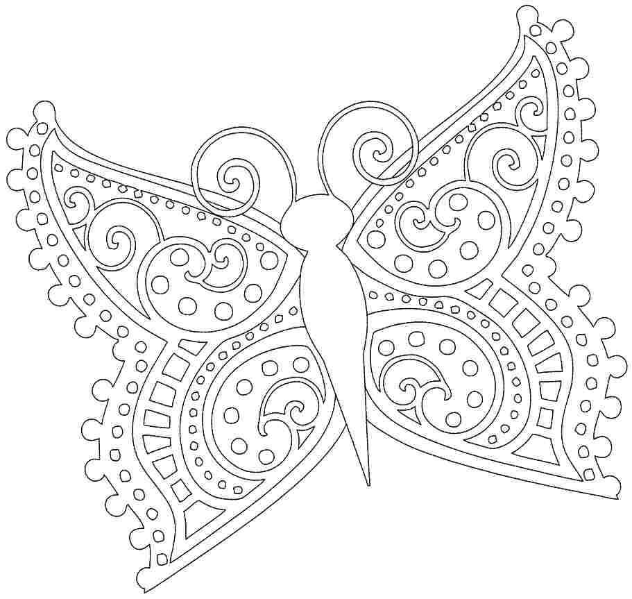 free printable coloring sheets of butterflies