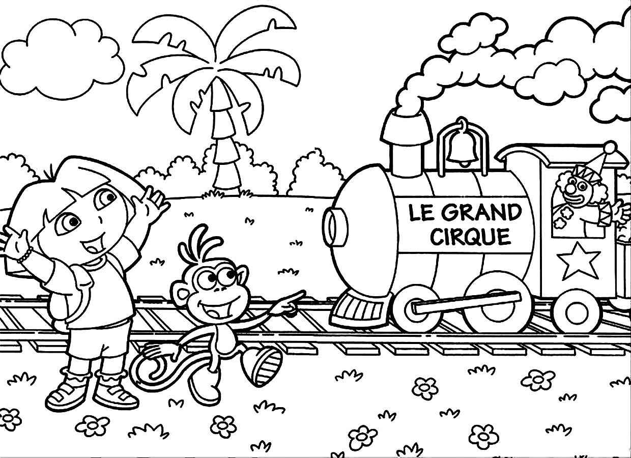 dora the explorer printable coloring pictures