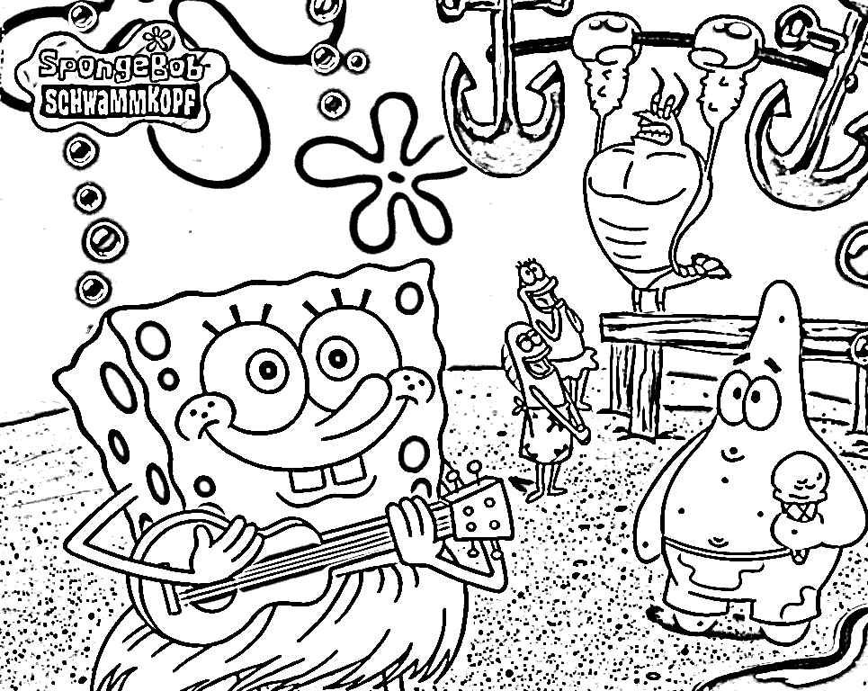 spongebob squarepants and friends coloring pages