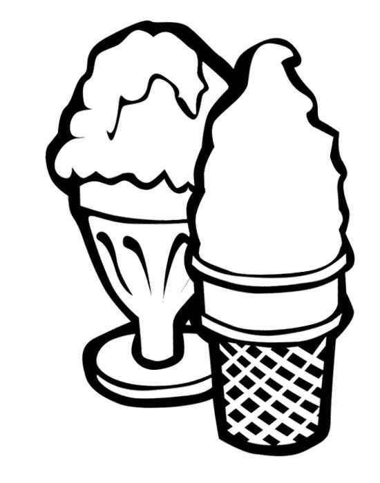 ice cream cone colouring sheets