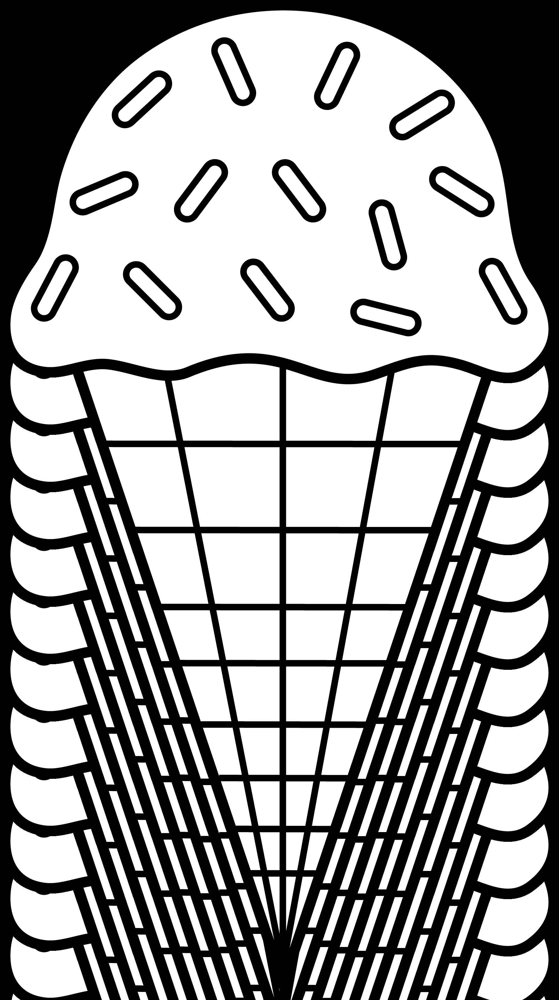 ice cream cone coloring pages printable