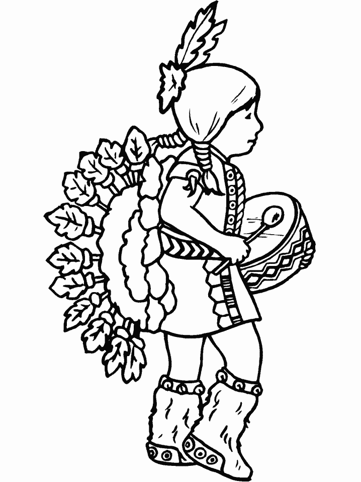 American Indian Day Coloring Pages