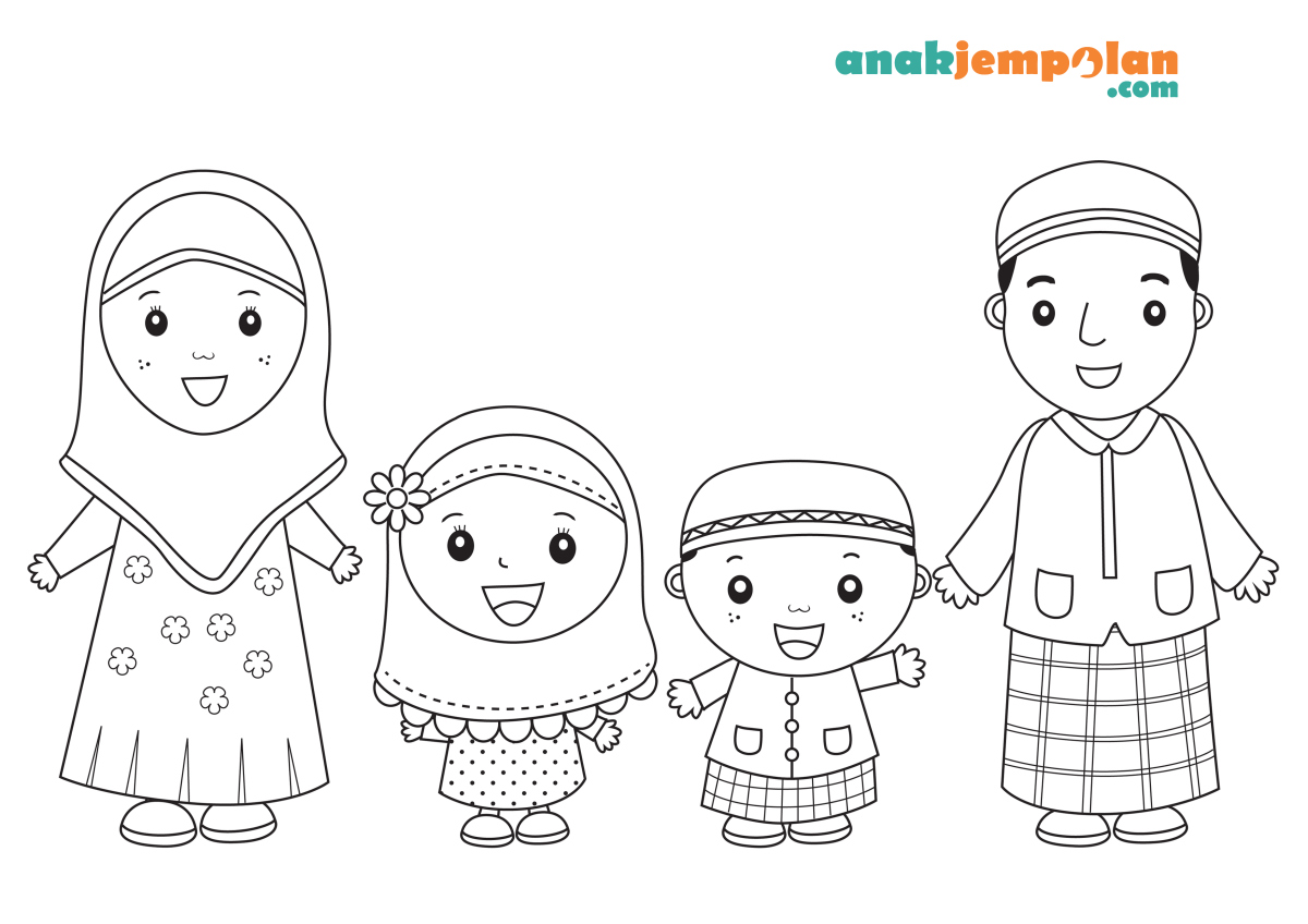 muslim-family-coloring-pages