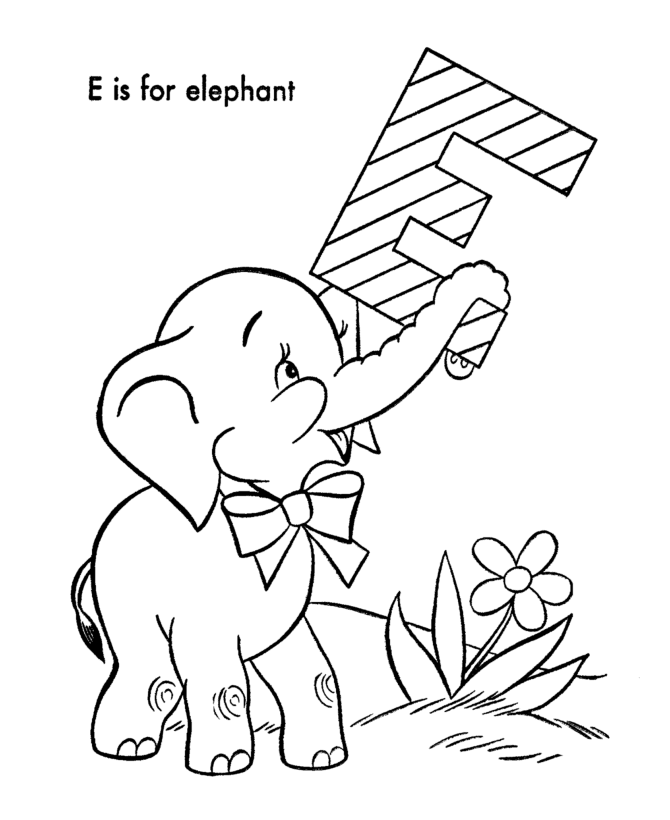 Alphabet Coloring Pages Use Animal To Easy Understanding For Children