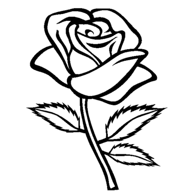 rose-coloring-pages