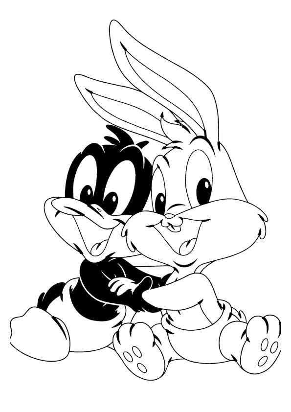 The-Bugs-Bunny-And-his-friend-coloring-pages