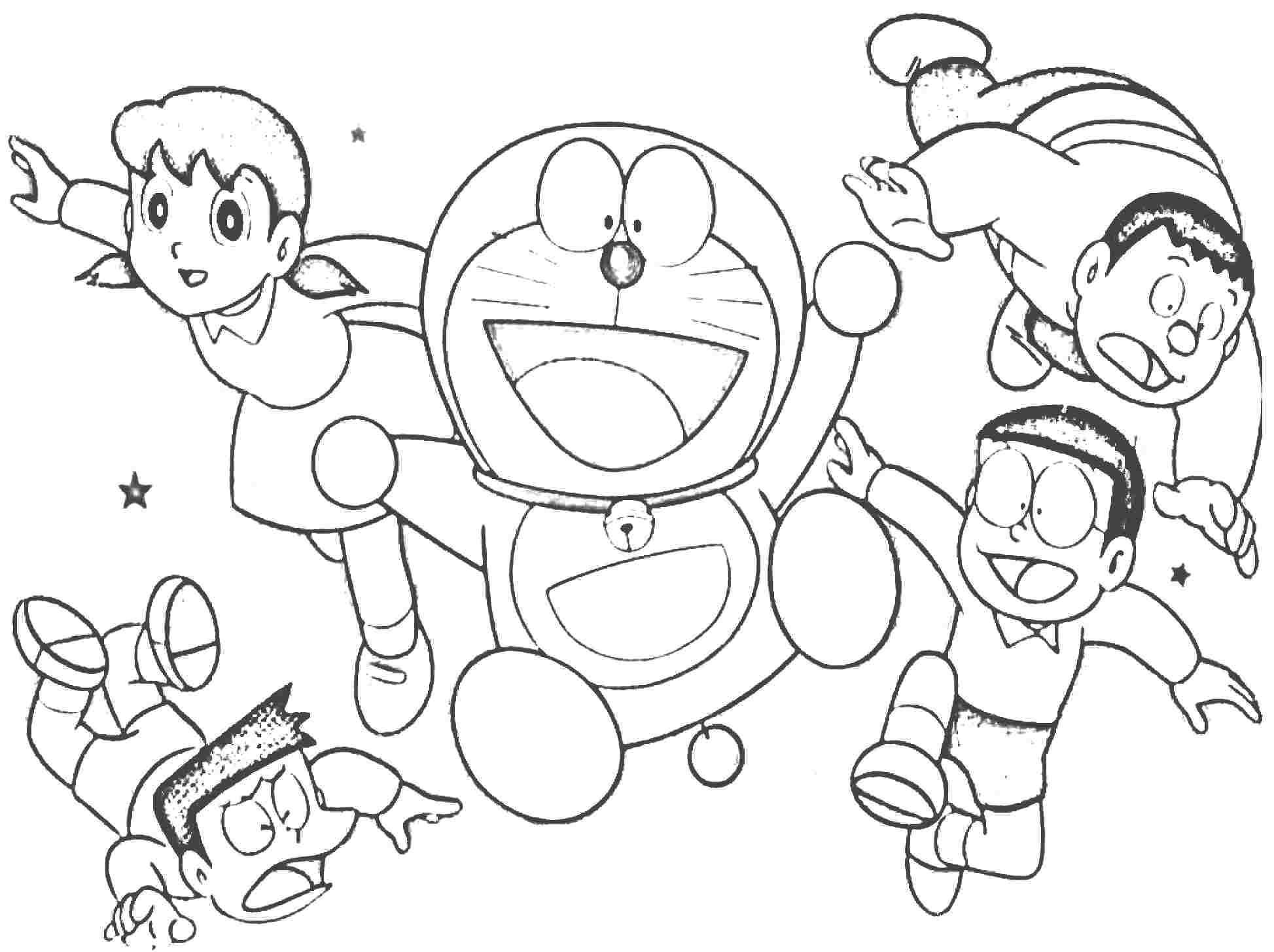 Cheerful Doraemon Coloring Book Makes Your Toddlers Love to Color ...
