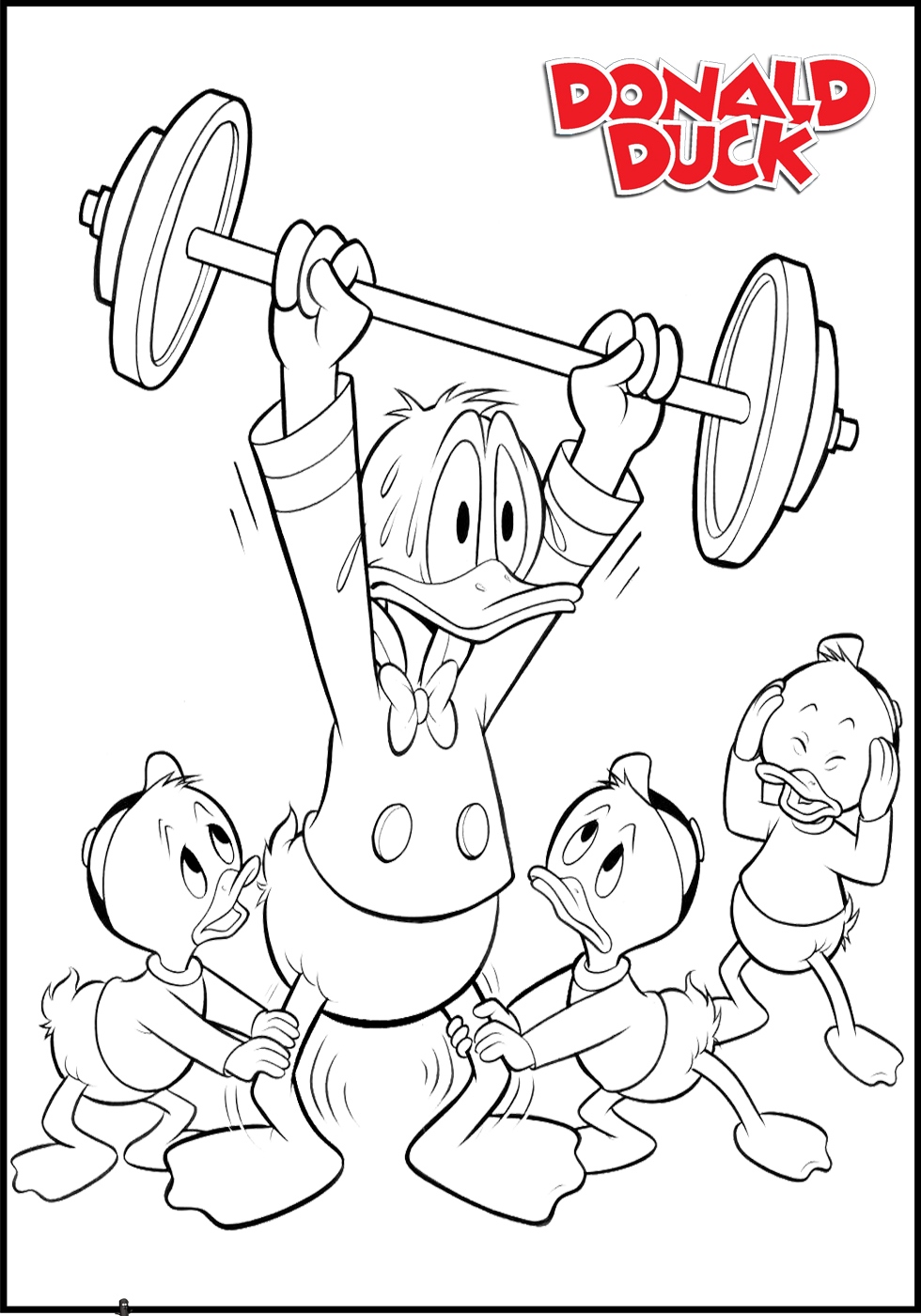 donald-duck-and-his-nephiews-coloring-pages