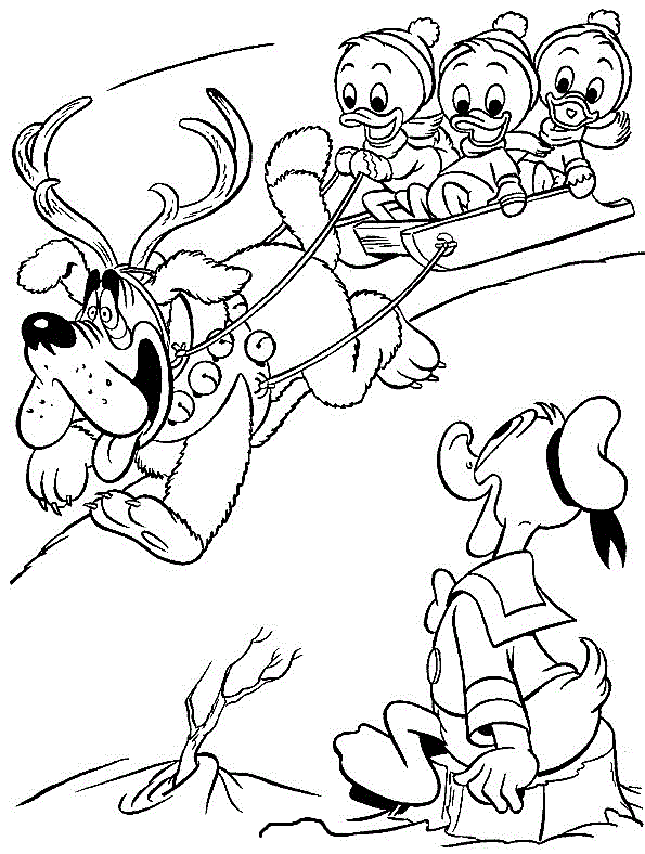 donald-duck-and-his-nephiews-coloring-sheets