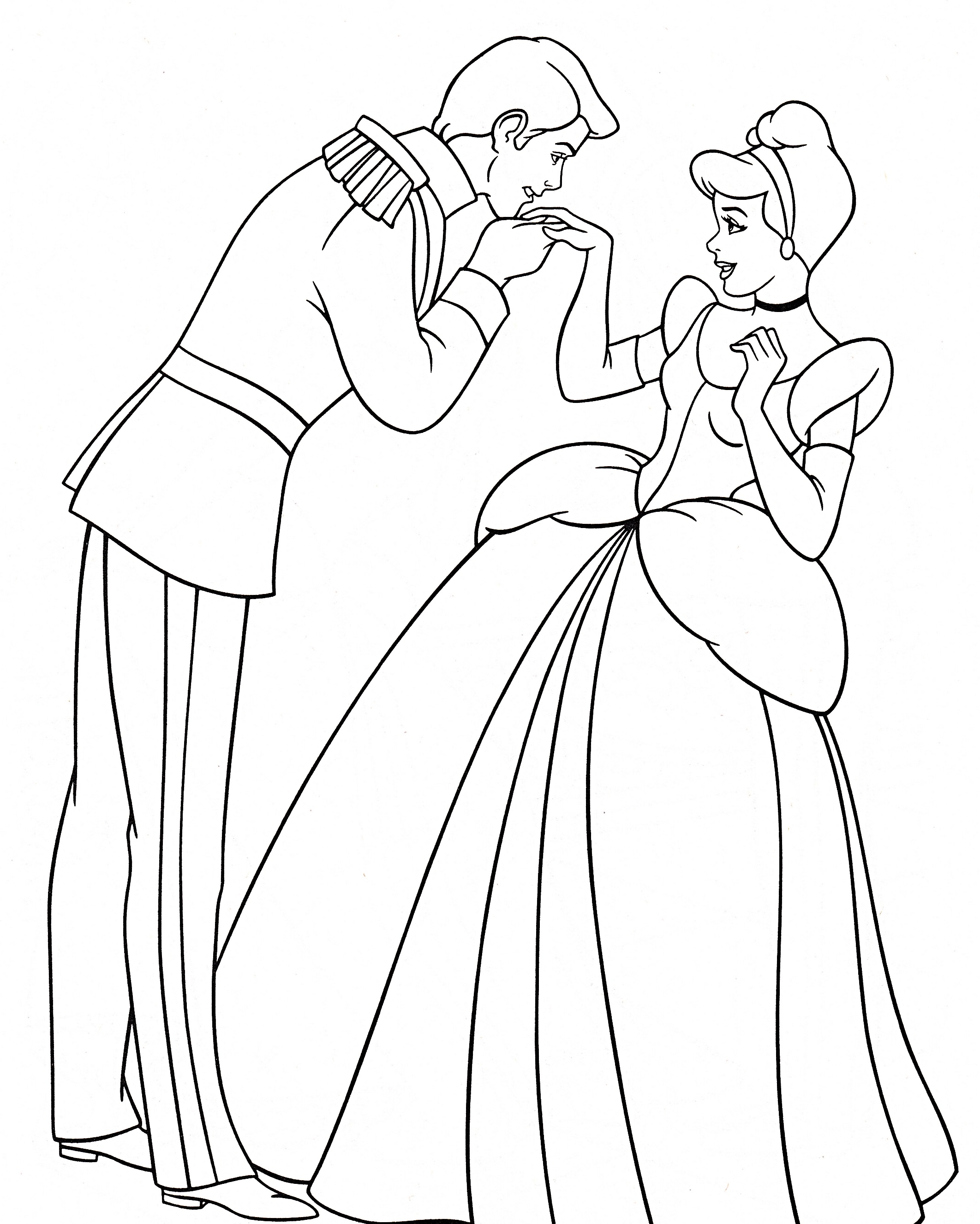 prince-and-cinderella-coloring-pages