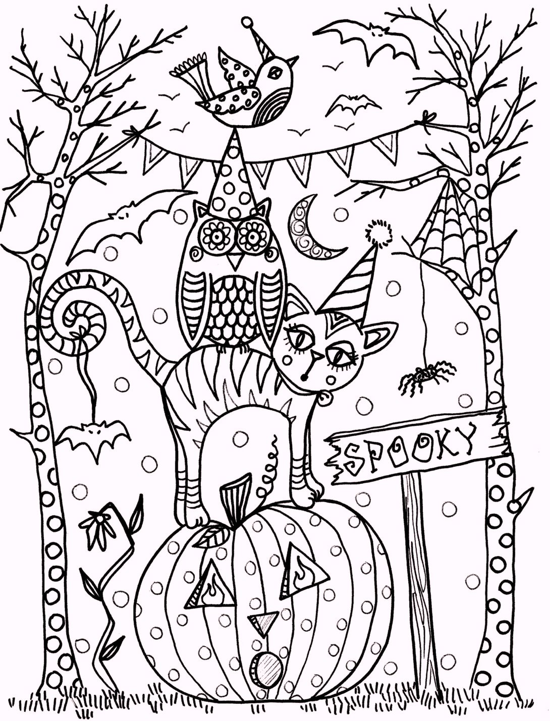 vintage-artistic-halloween-coloring-pages