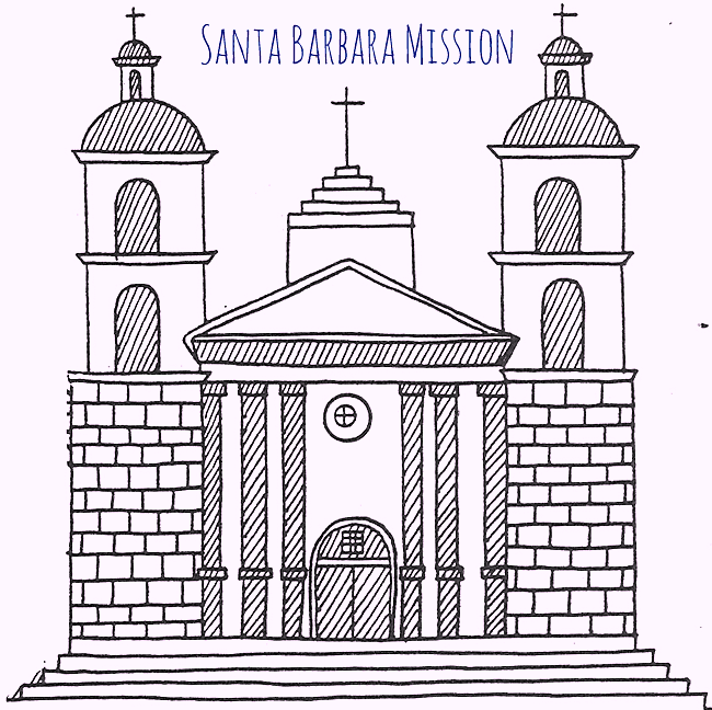california-mission-santa-barbara-coloring-pages