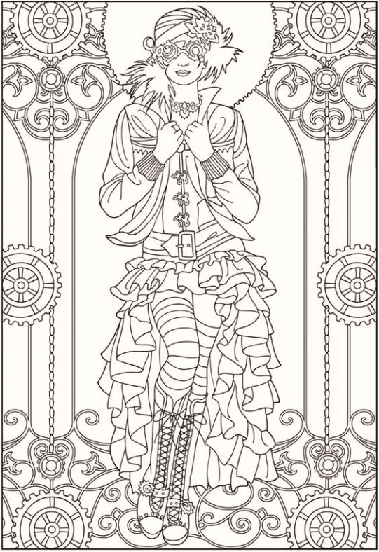 creative-fashion-carnival-coloring-pages
