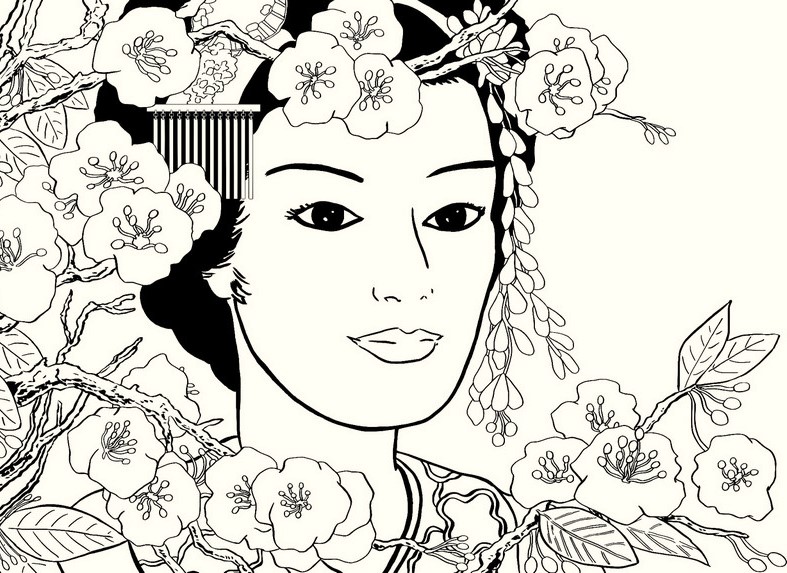 japanese-girl-coloring-pages