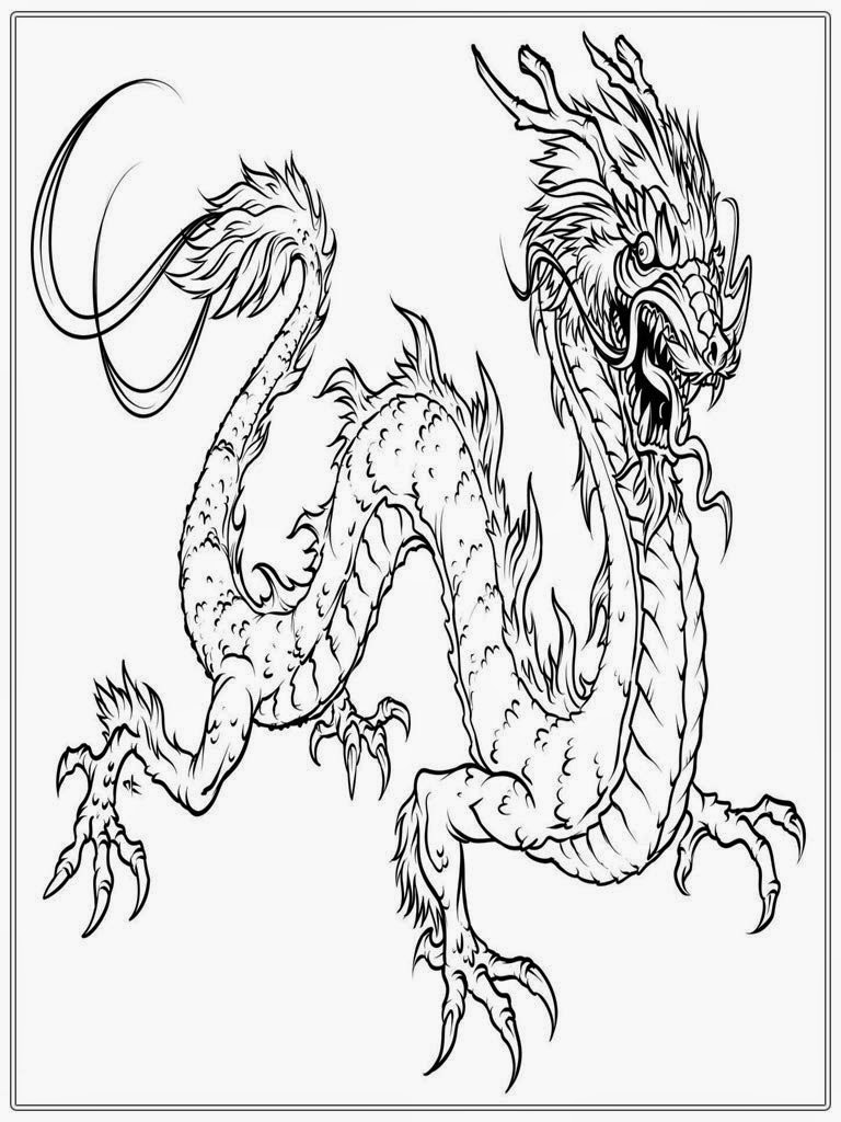 Chinese Dragon Coloring Pages to Print - Coloring Pages
