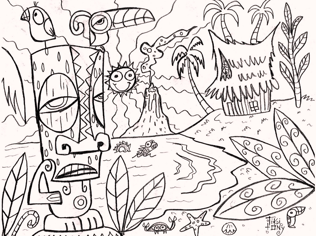tiki-mask-living-coloring-pages