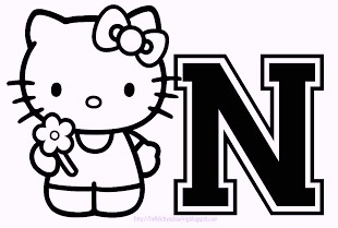 hello-kitty-alphabet-n-coloring-pages