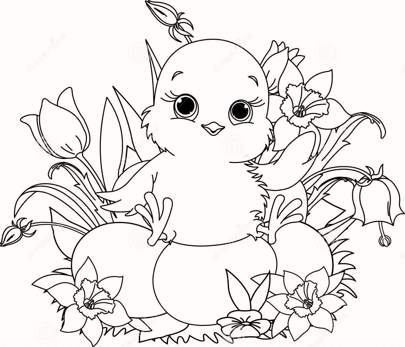 high-resolution-happy-easter-chick-coloring-page-to-print
