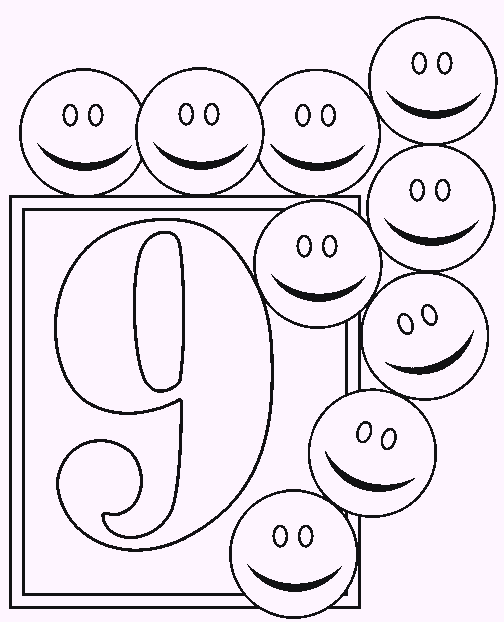 number-9-coloring-pages