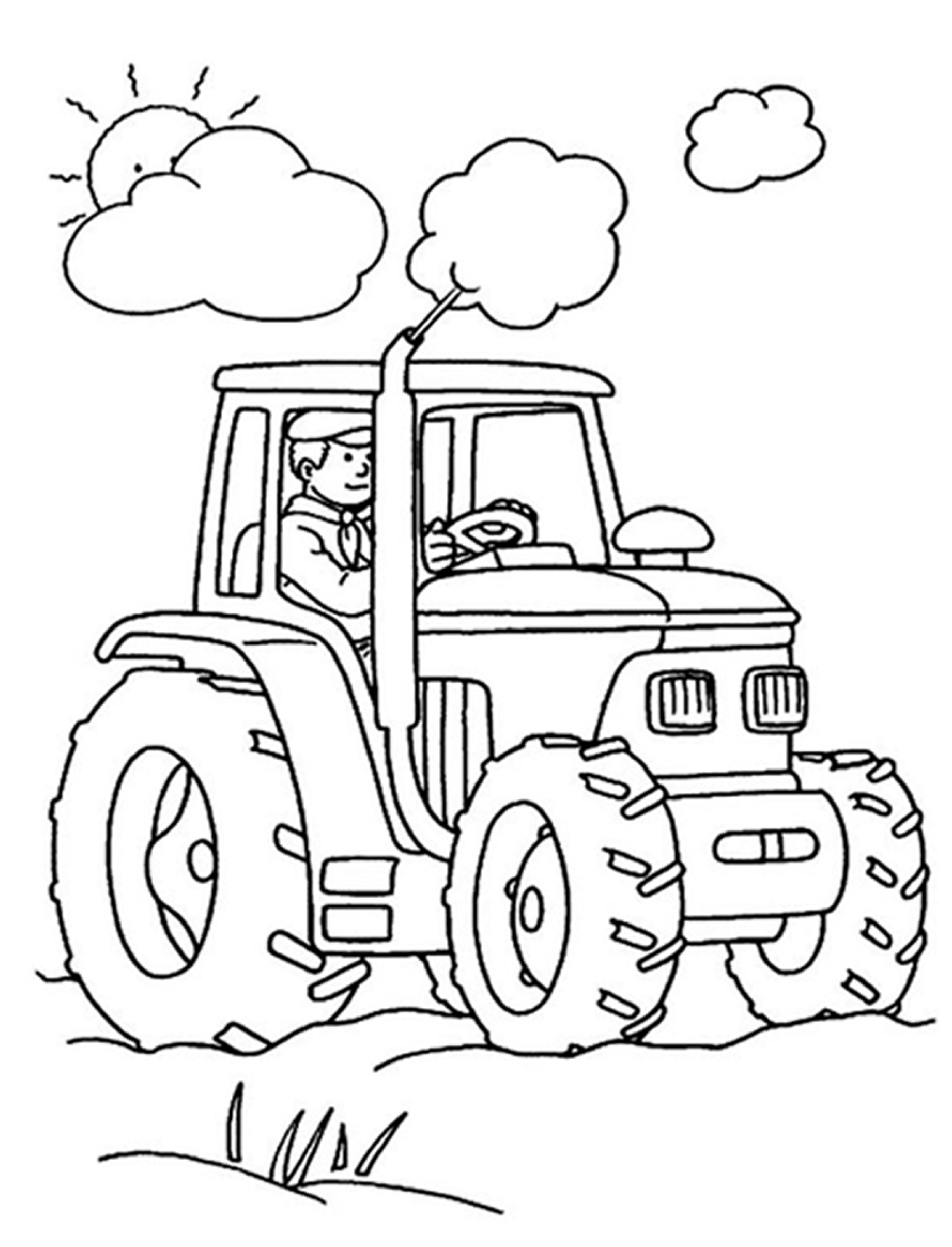 Farm-machinery-Tractor-Coloring-Pages