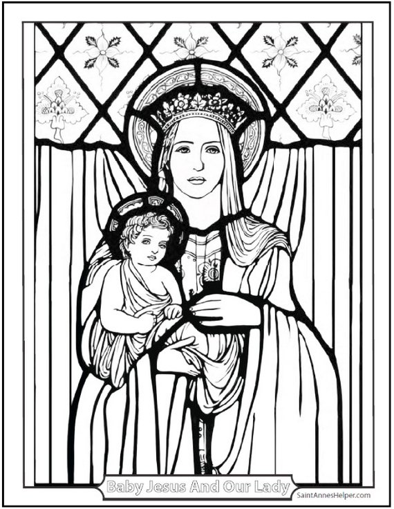 mary-mother-of-jesus-coloring-page