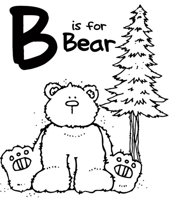 Alphabet-B-coloring-page-for-preschool