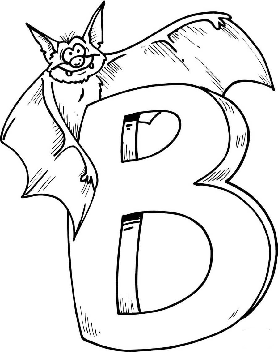Alphabet-B-is-for-bat-coloring-page-printable