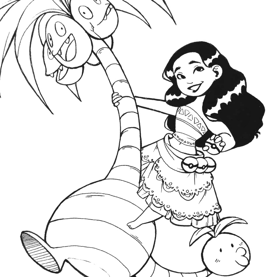 Moana Disney Pages Coloring Pages