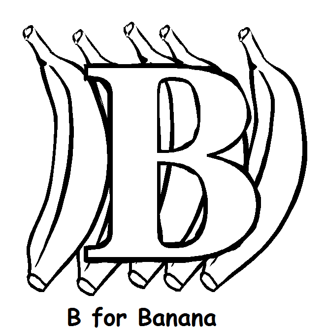 letter-b-for-banana-coloring-pages