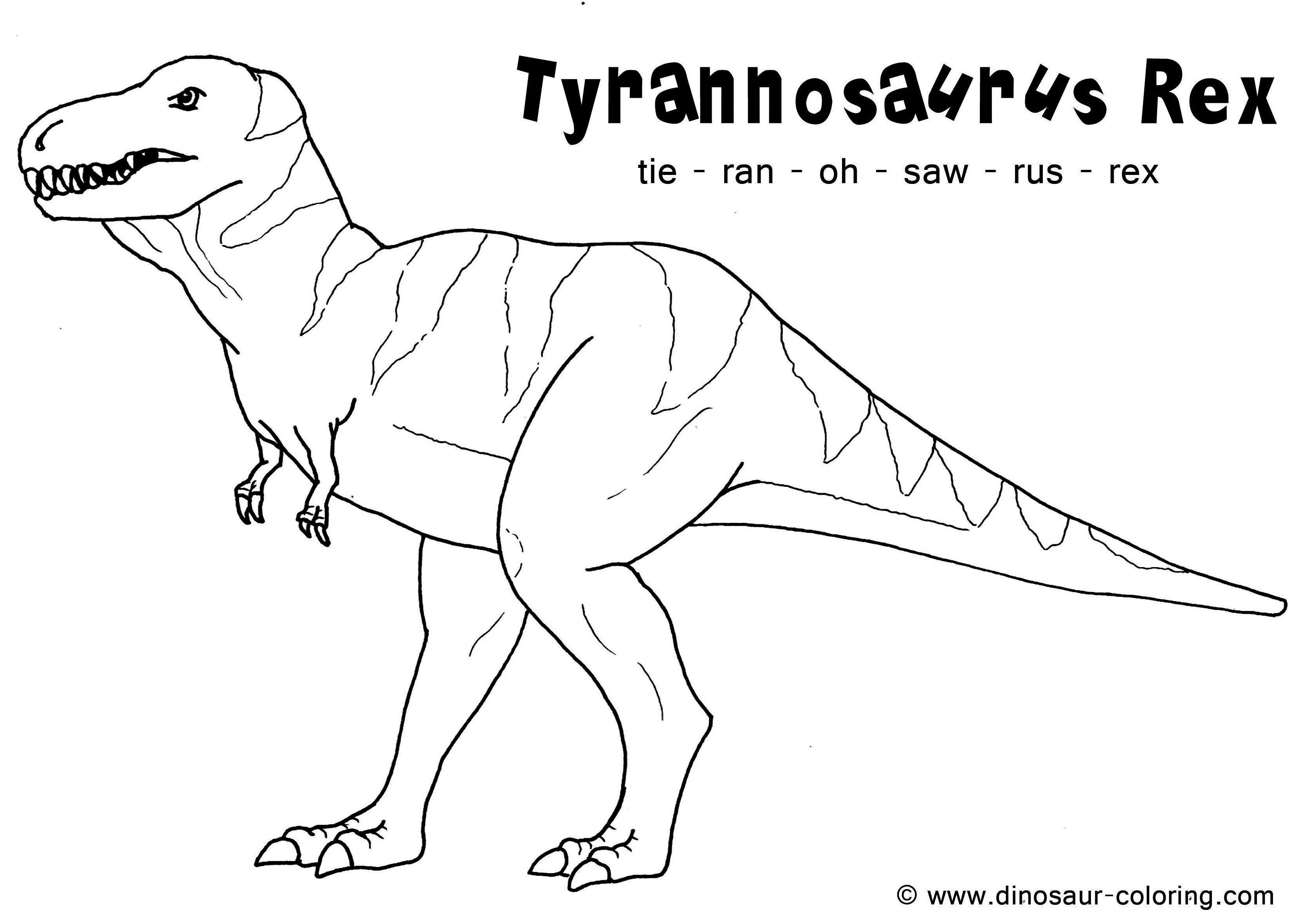 Tryannosaurus Rex T Rex Coloring Page For Adults