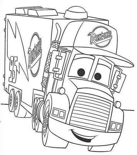 Disney Movie Mater Coloring Pages Printable