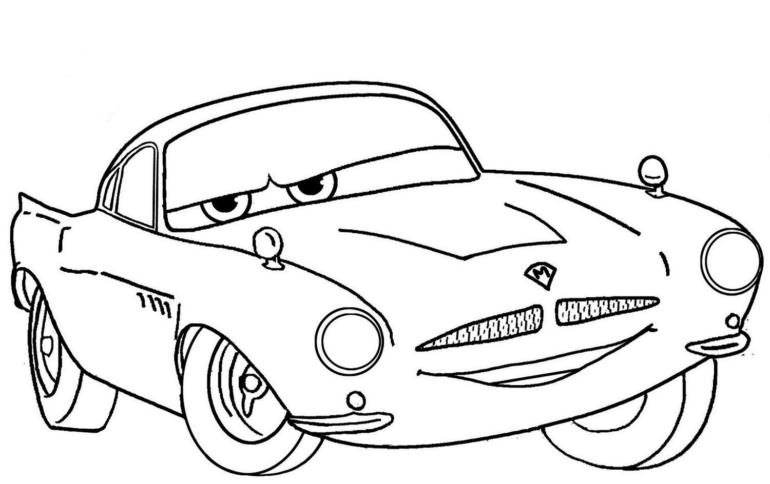 Finn Mcmissile Cars Coloring Page Disney