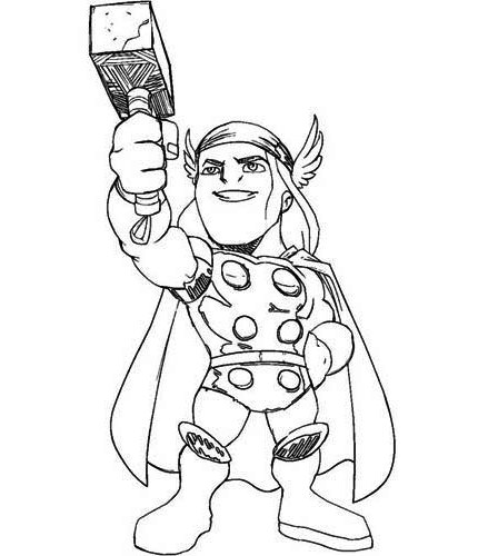 Lego Thor Coloring Page