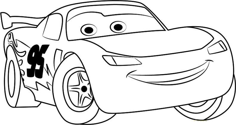 Lightning Mcqueen Coloring Page Disney