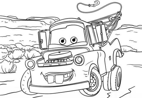 Mater Coloring Page Printable