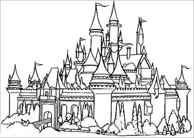 Sleeping Beauty Castle Coloring Page