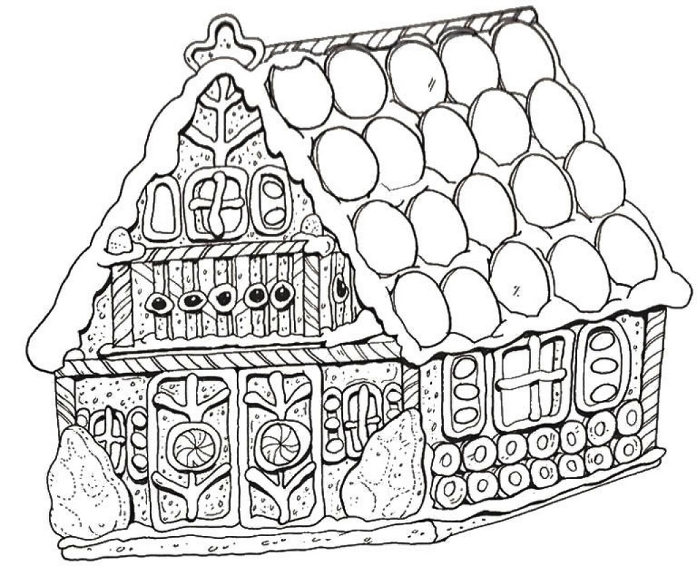 Special Gingerbread House Coloring Pages To Print