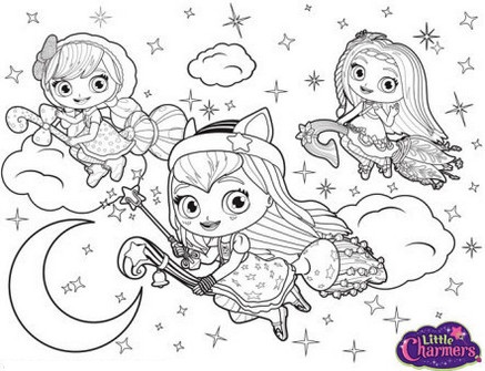 Little Charmers Nick Jr Coloring Pages For Kids