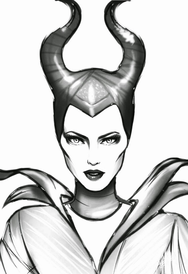 Maleficent Coloring Pages To Print 1