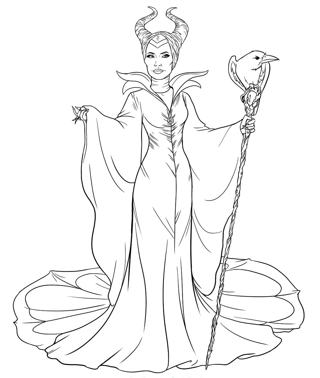 Maleficent Colouring Sheets