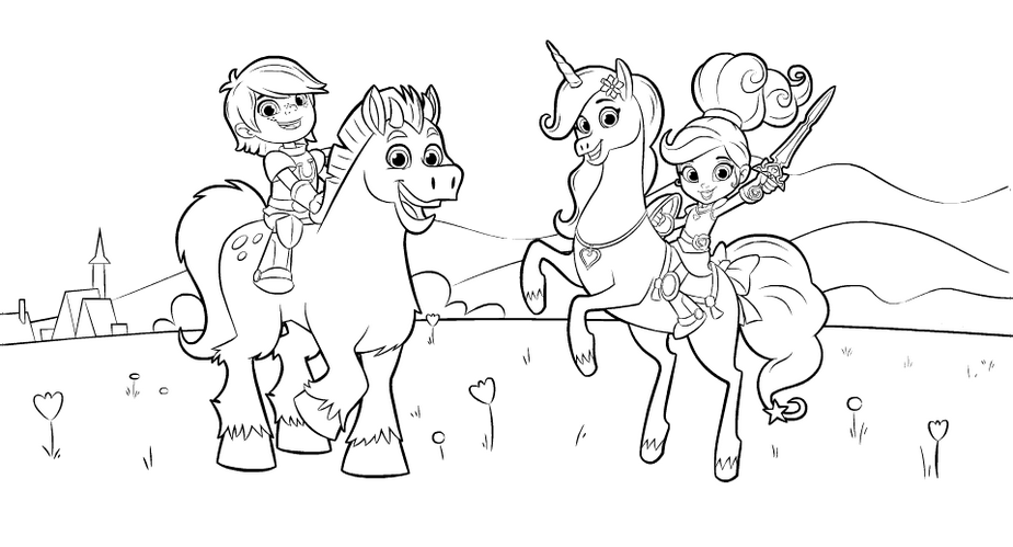 Nella The Princess Knight Coloring Sheet For Kids