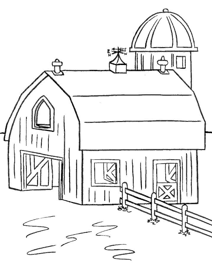 Barn Coloring Pages To Print