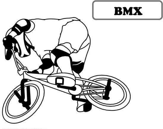 Bmx Bicycle Coloring Sheet