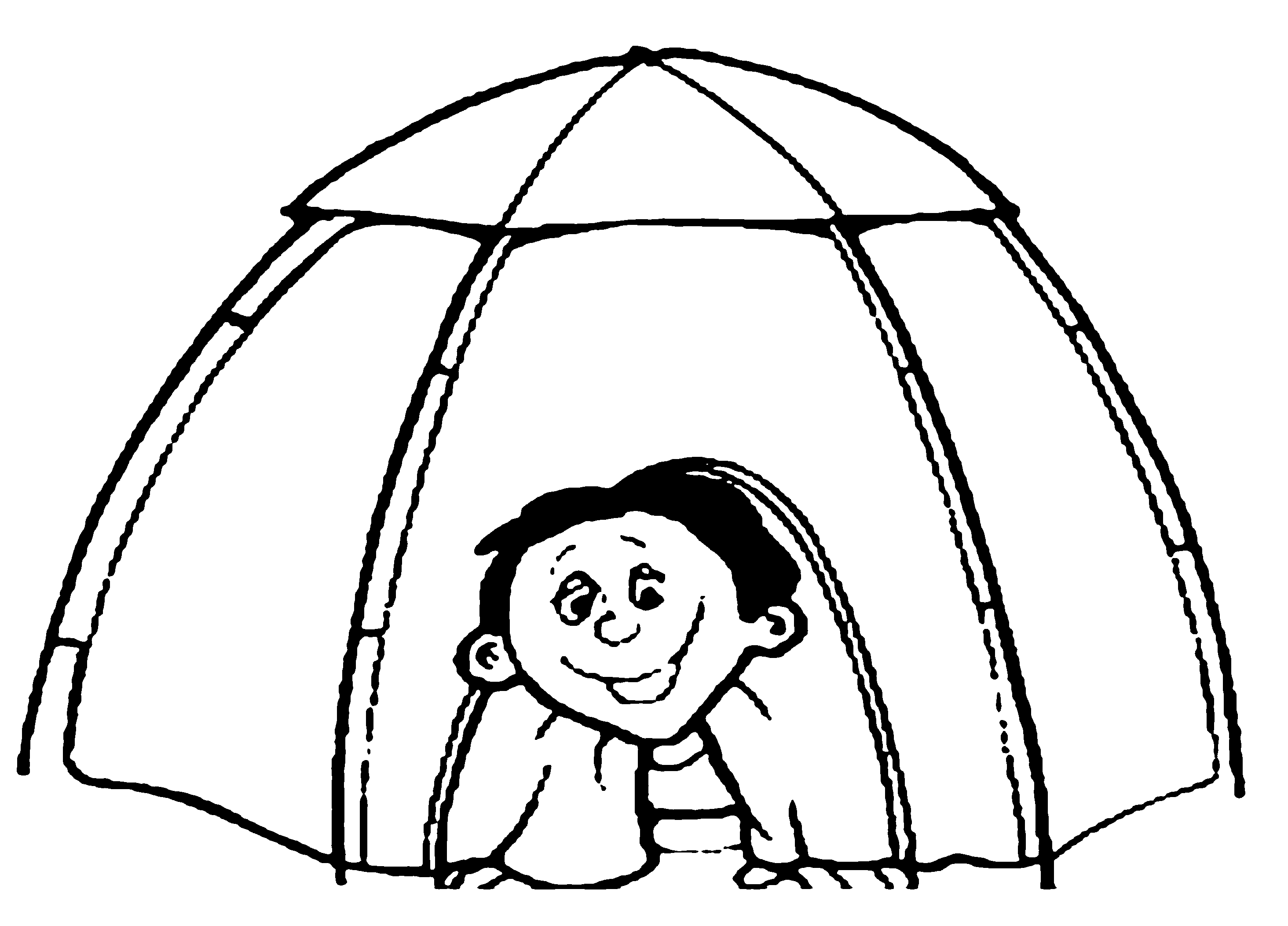 Camping Tent Coloring Pages To Print