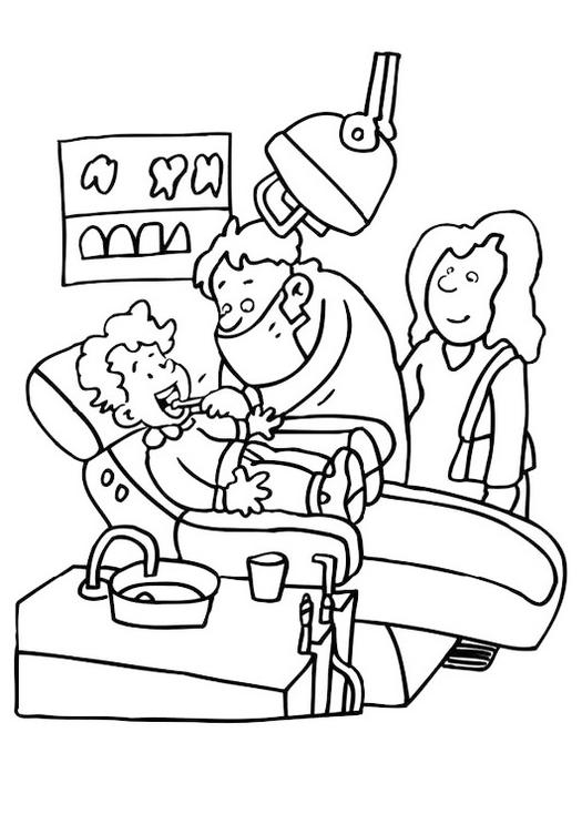 Dental Doctor Coloring Pages