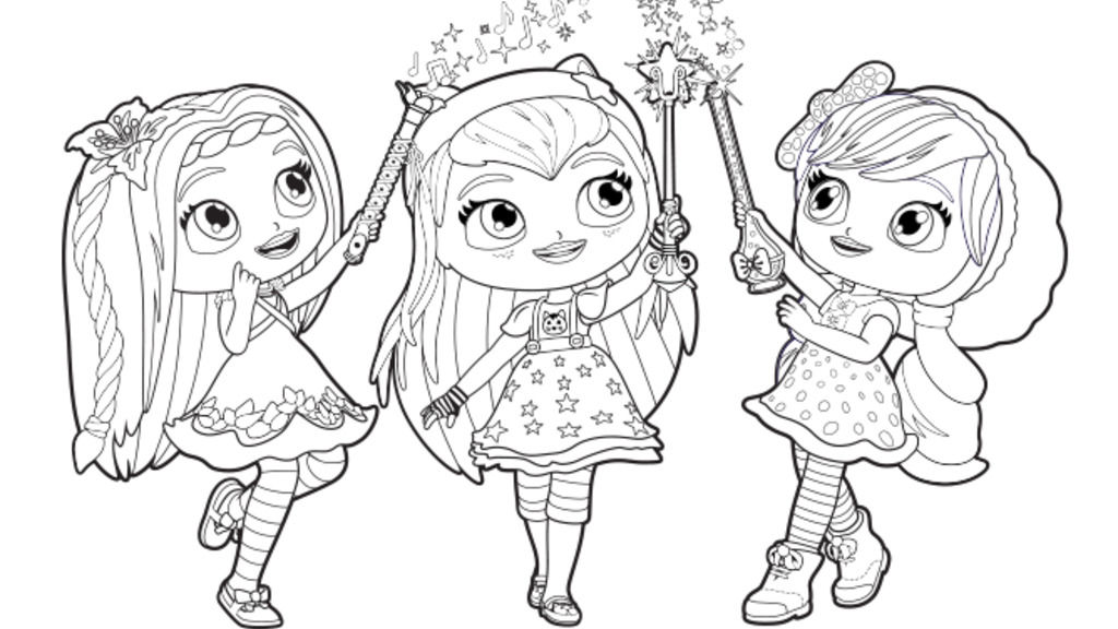 Little Charmers Group Coloring Pages Nick Jr LC